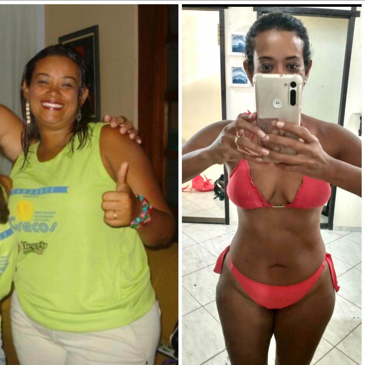 Antes e depois - Ângela Ventura - 32kg