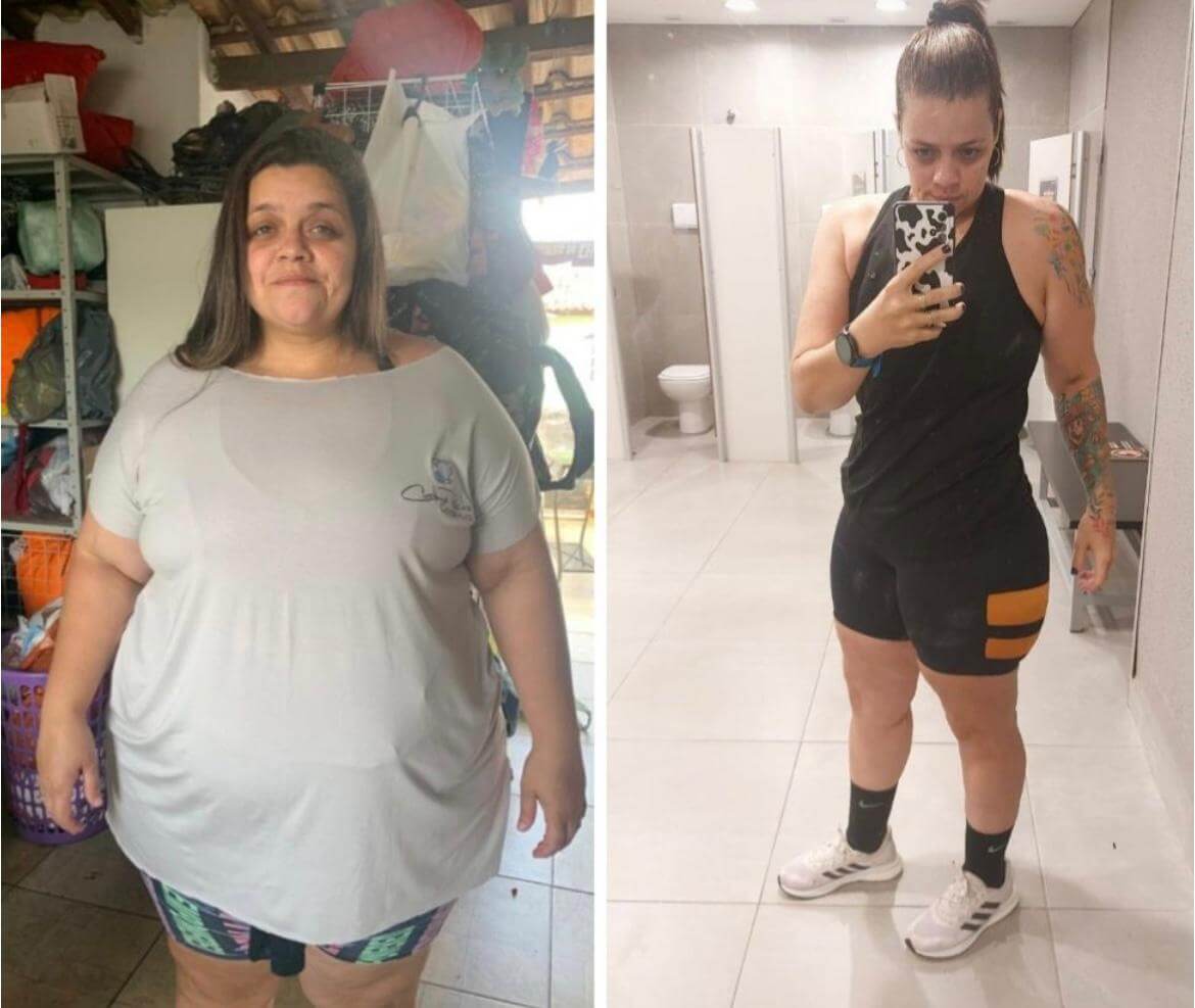 Antes e depois - Manoela Grasiela - 62kg