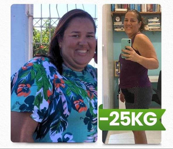Antes e depois - Natalie Xavier - 25kg